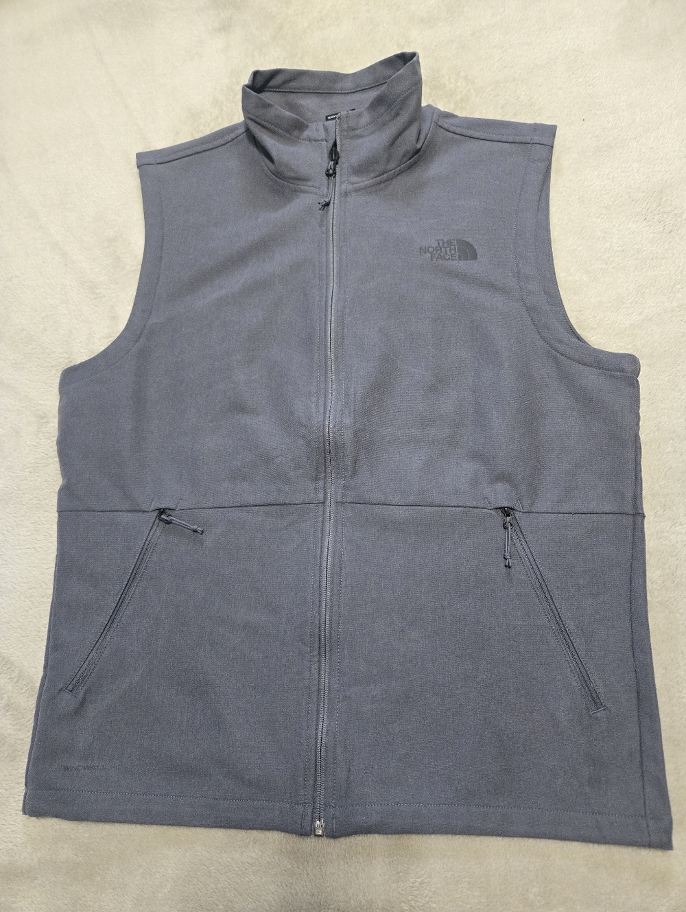 The North Face Men's Camden Soft Shell Full Zip Vest Size Medium Charcoal Gray